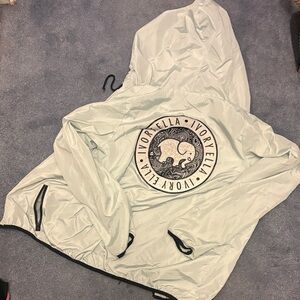 Ivory Ella Light Gray Hooded Jacket